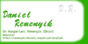 daniel remenyik business card